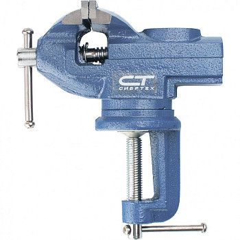 Тиски слесарные, настольные, поворотные, ширина рабочих губок 50 мм, наковальня// Сибртех