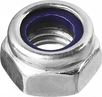 Гайка с фланцем ЗУБР DIN 6923, M12, 5 кг, (примерно 263 шт.) кл. пр. 8, оцинкованная, 303630-12