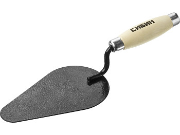 Кельма печника СИБИН с деревянной усиленной ручкой, КП