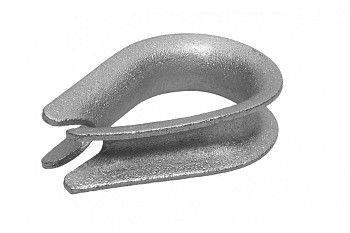 Коуш ЗУБР DIN 6899, 3мм, 2 шт, оцинкованный, 304496-03