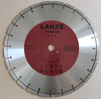 Диск алмазный по армированному бетону 350х3.2х25.4 LCBA14361