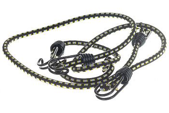 Шнур STAYER "PROFESSIONAL" резиновый крепежный, двойной стальной крюк, усилен. резина, 80 см, d 8 мм