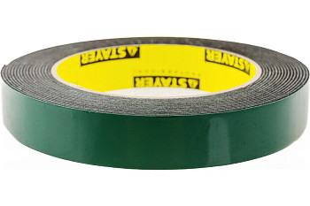 Двухсторонняя клейкая лента на вспененной основе, STAYER Professional 12233-19-05, черная, 19мм х 5м