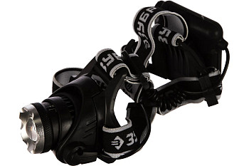 Фонарь ЗУБР "ПРОФИ" налобный светодиодный, 6Вт(450Лм), регулируемый фокус, 3 режима, трансформер, 4А