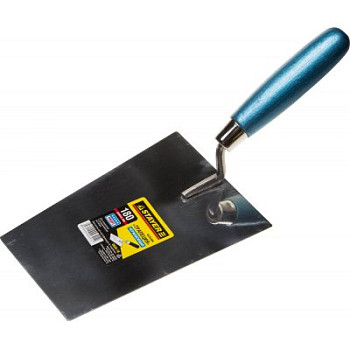 Кельма STAYER "PROFI", "трапеция", нержавеющее полотно, деревянная рукоятка, 180мм