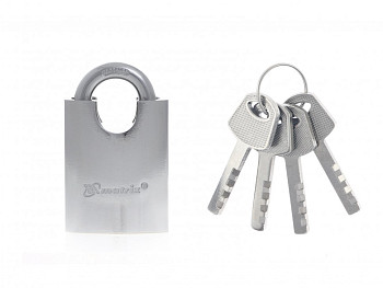 Замок навесной, защищенная дужка 50 мм// Matrix