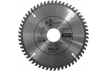 Диск пильный по мультиматериалам (165х32/30/20 мм; 56T) Trio-Diamond MM906