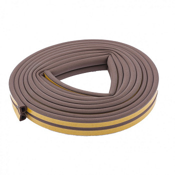 Уплотнитель, 6 м, профиль "D", коричневый, Россия// Сибртех