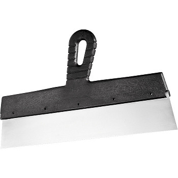 Шпатель фасадный из нержавеющей стали, 600 мм, пластмассовая ручка// Сибртех