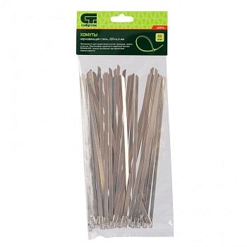 Хомуты, 200 х 4,6 мм, нержавеющая сталь, 50 шт.// Сибртех