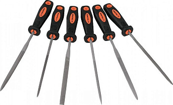 Набор прецизионных напильников с ручкой 6шт. 152мм LIJO-6X