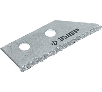 Лезвия ЗУБР "ЭКСПЕРТ" сменные с карбидным напылением для скребка 33417, 2шт