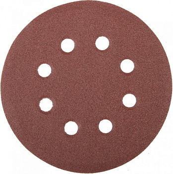 Круг шлифовальный универсальный STAYER "MASTER" из абразивной бумаги на велкро основе, 8 отверстий,