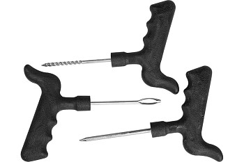 Набор STAYER "MASTER" для ремонта бескамерных шин: шило, игла, рашпиль, 3шт