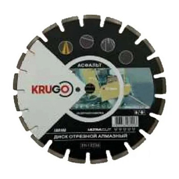 Диск алмазный для асфальта, лазерная сварка 350x25.4x40x3.2x10/15mm KRUGO