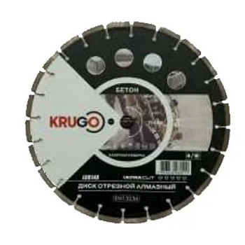 Диск алмазный для бетона 350x25.4x40x3.0x10mm KRUGO
