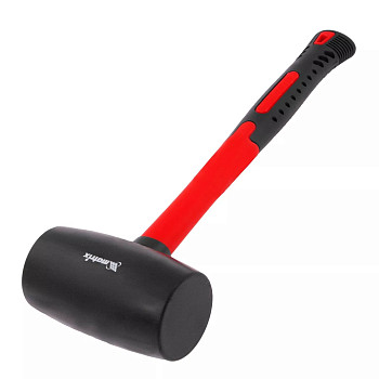 Киянка резиновая, 910 г, черная резина, фибергласовая рукоятка// Matrix 