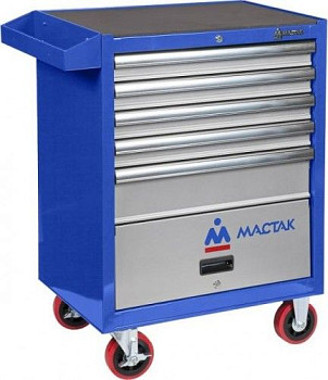 МАСТАК Набор инструментов "МАСТЕР" в синей тележке, 205 предметов