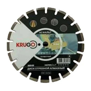 Диск алмазный для асфальта 450x25.4x40x3.8x12mm KRUGO