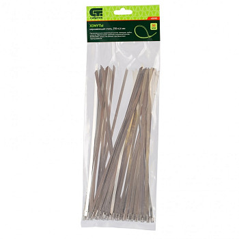 Хомуты, 250 х 4,6 мм, нержавеющая сталь, 50 шт.// Сибртех