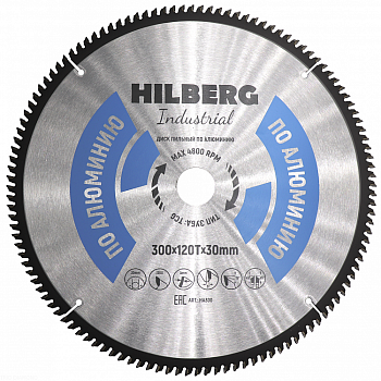 Диск пильный Hilberg Industrial Алюминий 300x120Т*30мм *НОВИНКА*
