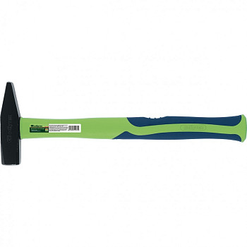 Молоток слесарный, 1000 г, фибергласовая обрезиненная рукоятка// Сибртех