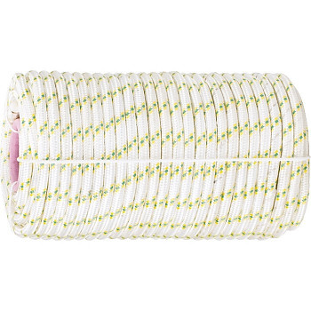 Фал плетёный капрон 16-прядный с капрон. серд. 6 мм, бухта 100 м, 650 кгс Россия// Сибртех