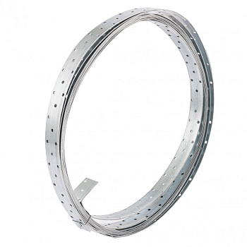 Лента перфорированная монтажная, 2 мм, LM 3см х 10 м, отвер. 4,5–5 мм, цинк, Россия// Сибртех