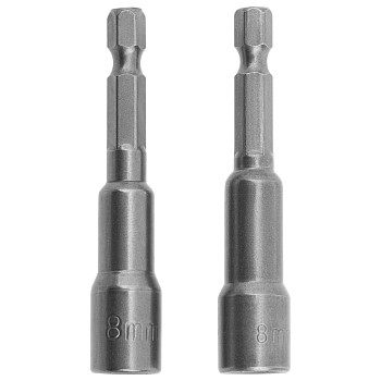 Биты с торцевыми головками 8 мм - 65 мм, 2 шт.// Matrix