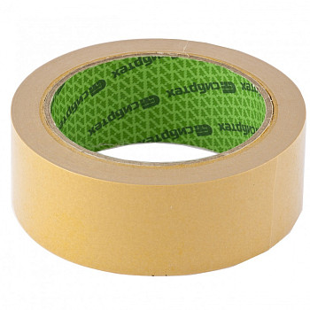 Лента клейкая двусторонняя, 38 мм х 5 м, на полипропиленовой основе// Сибртех
