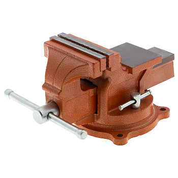 Тиски слесарные, 100 мм, поворотные, с наковальней// Sparta