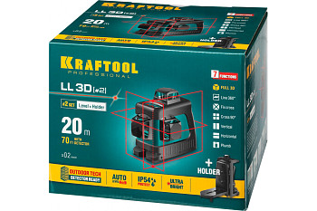 Лазерный нивелир KRAFTOOL LL-3D 34640-2