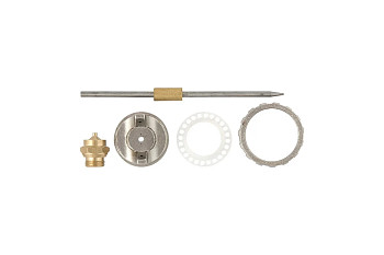 Ремкомплект для краскораспылителя 4 предмета: сопло 1,8 мм, игла, форсунка, зажим сопла// Matrix