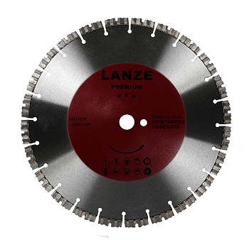 Диск алмазный по армированному бетону 350х3.2х25,4 Turbo*** LAHB14361(U)