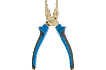 Плоскогубцы комбинированные "БУЛЬДОГ", эксцентр.располож.шарнира, особостойкое покрытие Н12Х1(Ni-Cr)