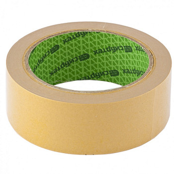 Лента клейкая двусторонняя, 38 мм х 10 м, на полипропиленовой основе// Сибртех