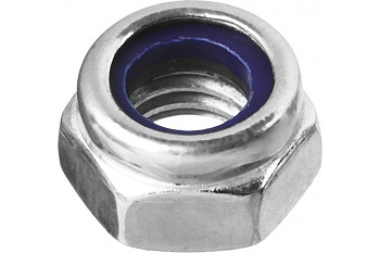 Гайка ЗУБР DIN 985 с нейлоновым кольцом, M5, 18 шт, кл. пр. 6, 303586-05