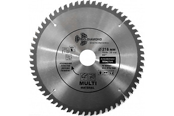 Диск пильный по мультиматериалам (216х30 мм; 60T) Trio-Diamond MM907