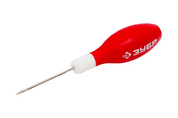 Шило ЗУБР "МАСТЕР" швейное, эргономичная обрезиненная рукоятка, длина 60мм, d 2мм