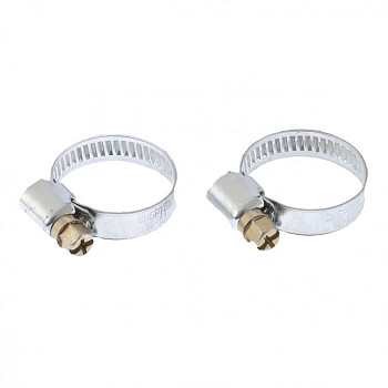 Хомуты металлические стандартное болтовое крепление 32-50 мм, ширина 9 мм, 2 шт.// Сибртех