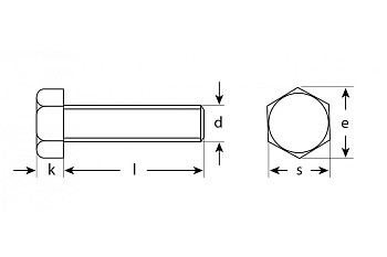 Болт ЗУБР ГОСТ 7798-70 M5 x 40 мм 5 кг кл. пр. 5.8 оцинк. 303080-05-040