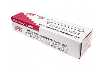 Набор комбинированных ключей JTC-6-32 мм 26 предметов 1/4-AE2426S