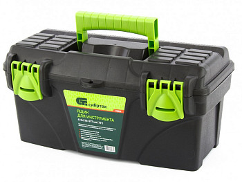 Ящик для инструмента, 410 х 215 х 197 мм (16"), пластик, Россия// Сибртех