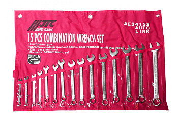 Набор комбинированных ключей JTC-6-21 мм 15 предметов 1-AE2415S