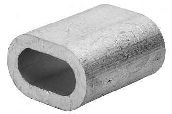 Зажим троса ЗУБР DIN 3093 алюминиевый, 1,5мм, 2 шт, 304476-01