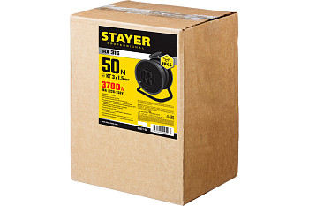Удлинитель на катушке Stayer профессиональный 55077-50