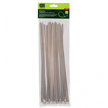 Хомуты, 300 х 4,6 мм, нержавеющая сталь, 50 шт.// Сибртех