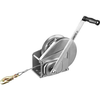 Лебедка ручная барабанная ЗУБР "ПРОФЕССИОНАЛ", подъемная, тросовая, 0,9т, 8м